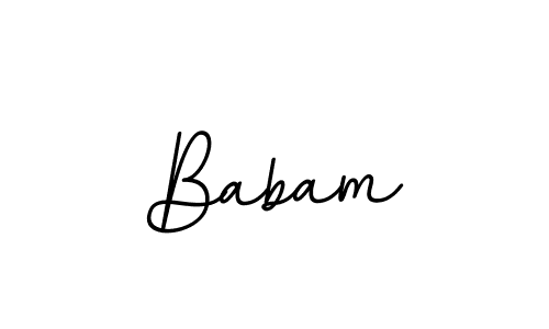 You should practise on your own different ways (BallpointsItalic-DORy9) to write your name (Babam) in signature. don't let someone else do it for you. Babam signature style 11 images and pictures png