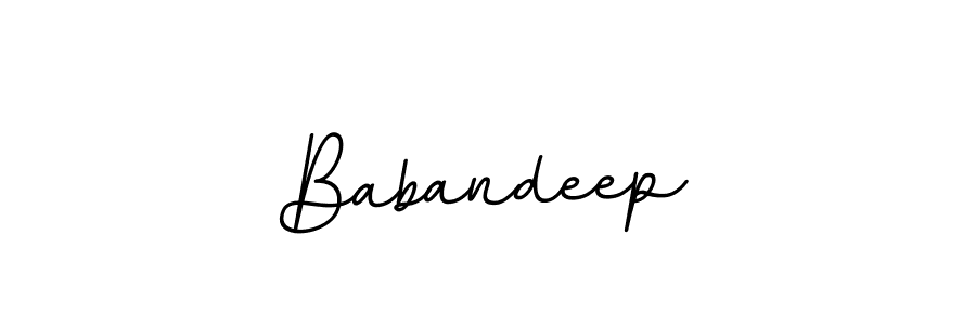 Create a beautiful signature design for name Babandeep. With this signature (BallpointsItalic-DORy9) fonts, you can make a handwritten signature for free. Babandeep signature style 11 images and pictures png