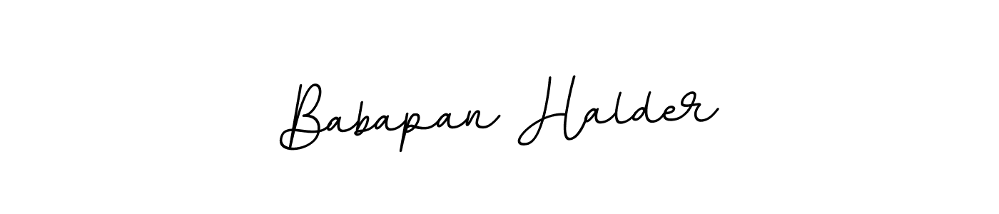 Make a beautiful signature design for name Babapan Halder. Use this online signature maker to create a handwritten signature for free. Babapan Halder signature style 11 images and pictures png