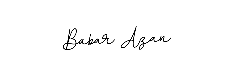 Use a signature maker to create a handwritten signature online. With this signature software, you can design (BallpointsItalic-DORy9) your own signature for name Babar Azan. Babar Azan signature style 11 images and pictures png