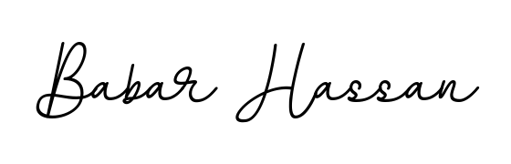 The BallpointsItalic-DORy9 font transforms the name Babar Hassan into an executive sign with sharp precision and distinguished character. Babar Hassan signature style 11 images and pictures png