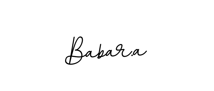 Make a beautiful signature design for name Babar.a. With this signature (BallpointsItalic-DORy9) style, you can create a handwritten signature for free. Babar.a signature style 11 images and pictures png