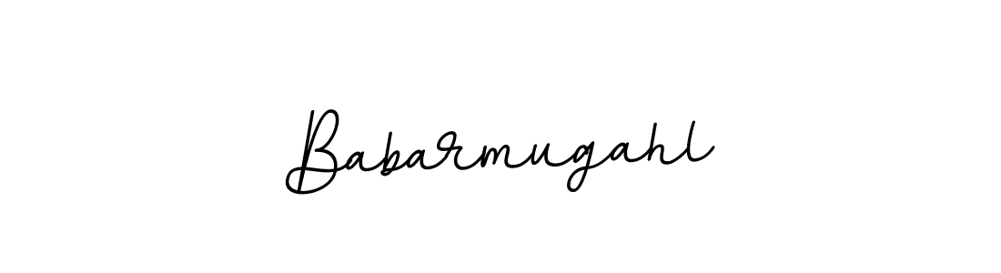 How to make Babarmugahl name signature. Use BallpointsItalic-DORy9 style for creating short signs online. This is the latest handwritten sign. Babarmugahl signature style 11 images and pictures png