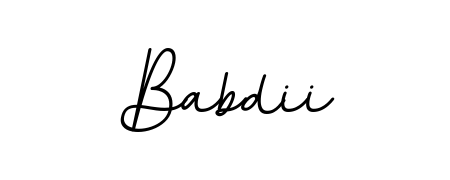 You can use this online signature creator to create a handwritten signature for the name Babdii. This is the best online autograph maker. Babdii signature style 11 images and pictures png