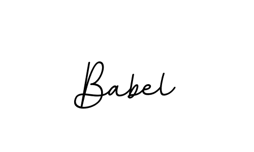 Design your own signature with our free online signature maker. With this signature software, you can create a handwritten (BallpointsItalic-DORy9) signature for name Babel. Babel signature style 11 images and pictures png