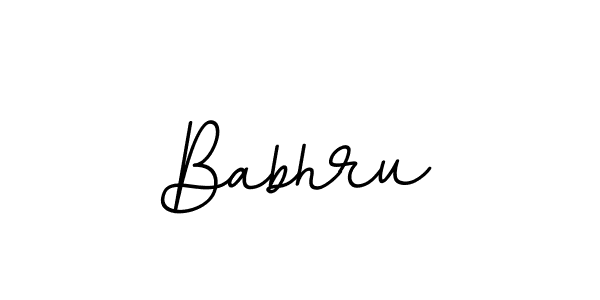 Make a beautiful signature design for name Babhru. With this signature (BallpointsItalic-DORy9) style, you can create a handwritten signature for free. Babhru signature style 11 images and pictures png