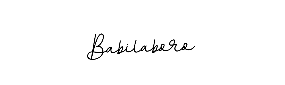 Make a beautiful signature design for name Babilaboro. With this signature (BallpointsItalic-DORy9) style, you can create a handwritten signature for free. Babilaboro signature style 11 images and pictures png