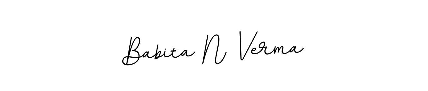 How to make Babita N Verma signature? BallpointsItalic-DORy9 is a professional autograph style. Create handwritten signature for Babita N Verma name. Babita N Verma signature style 11 images and pictures png