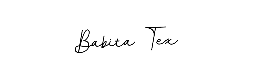 Make a beautiful signature design for name Babita Tex. Use this online signature maker to create a handwritten signature for free. Babita Tex signature style 11 images and pictures png