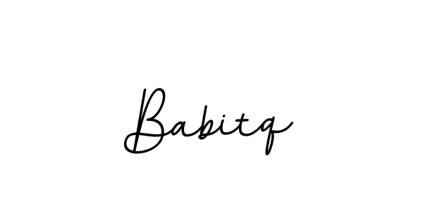 The best way (BallpointsItalic-DORy9) to make a short signature is to pick only two or three words in your name. The name Babitq include a total of six letters. For converting this name. Babitq signature style 11 images and pictures png