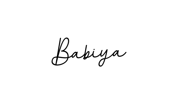 Babiya stylish signature style. Best Handwritten Sign (BallpointsItalic-DORy9) for my name. Handwritten Signature Collection Ideas for my name Babiya. Babiya signature style 11 images and pictures png