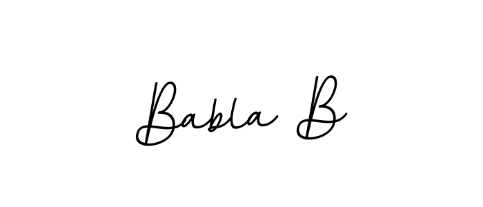 It looks lik you need a new signature style for name Babla B. Design unique handwritten (BallpointsItalic-DORy9) signature with our free signature maker in just a few clicks. Babla B signature style 11 images and pictures png