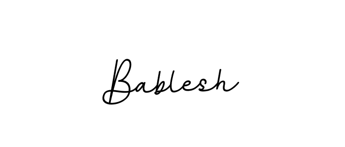 Bablesh stylish signature style. Best Handwritten Sign (BallpointsItalic-DORy9) for my name. Handwritten Signature Collection Ideas for my name Bablesh. Bablesh signature style 11 images and pictures png