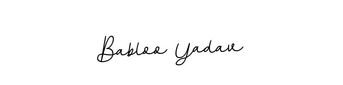 How to make Babloo Yadav name signature. Use BallpointsItalic-DORy9 style for creating short signs online. This is the latest handwritten sign. Babloo Yadav signature style 11 images and pictures png