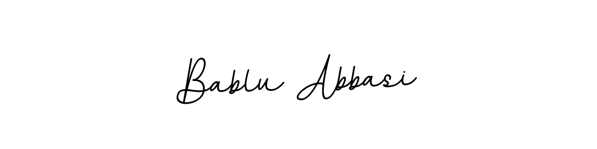 Create a beautiful signature design for name Bablu Abbasi. With this signature (BallpointsItalic-DORy9) fonts, you can make a handwritten signature for free. Bablu Abbasi signature style 11 images and pictures png