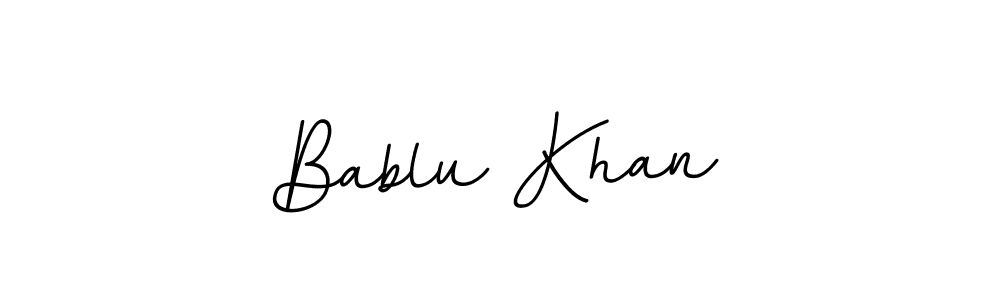 Use a signature maker to create a handwritten signature online. With this signature software, you can design (BallpointsItalic-DORy9) your own signature for name Bablu Khan. Bablu Khan signature style 11 images and pictures png