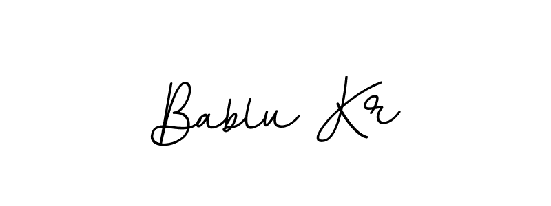 It looks lik you need a new signature style for name Bablu Kr. Design unique handwritten (BallpointsItalic-DORy9) signature with our free signature maker in just a few clicks. Bablu Kr signature style 11 images and pictures png