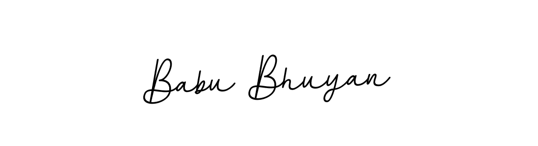 Create a beautiful signature design for name Babu Bhuyan. With this signature (BallpointsItalic-DORy9) fonts, you can make a handwritten signature for free. Babu Bhuyan signature style 11 images and pictures png