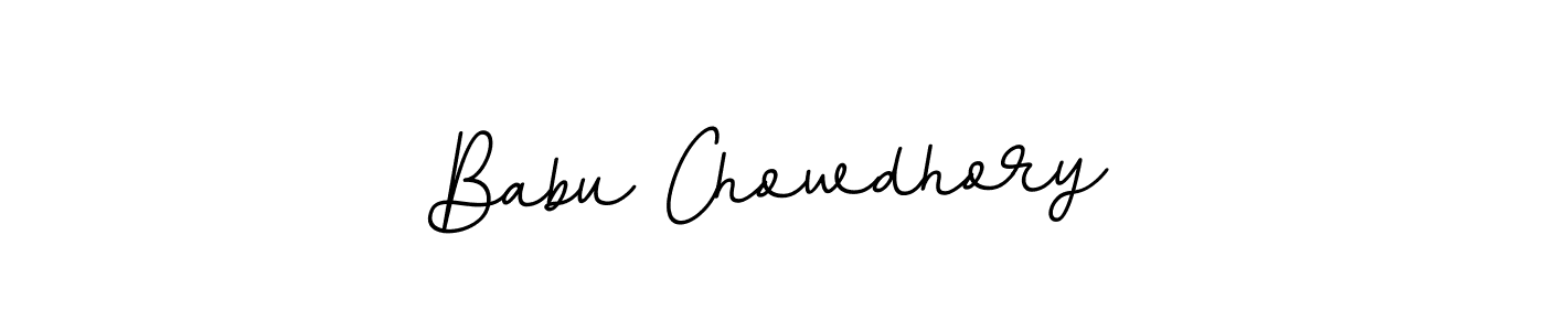 Design your own signature with our free online signature maker. With this signature software, you can create a handwritten (BallpointsItalic-DORy9) signature for name Babu Chowdhory. Babu Chowdhory signature style 11 images and pictures png