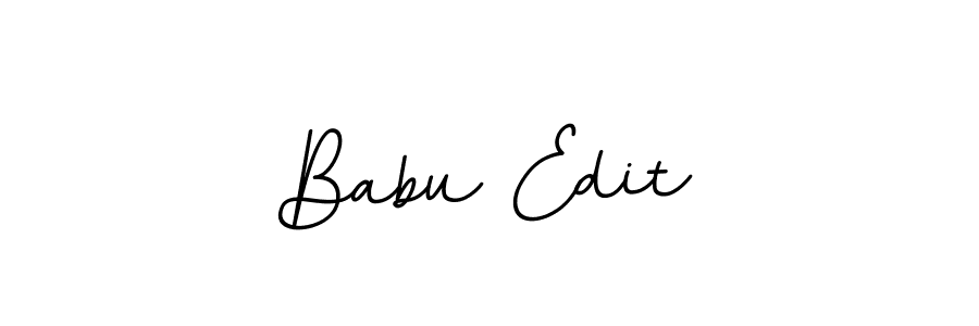 Create a beautiful signature design for name Babu Edit. With this signature (BallpointsItalic-DORy9) fonts, you can make a handwritten signature for free. Babu Edit signature style 11 images and pictures png