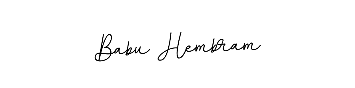 You can use this online signature creator to create a handwritten signature for the name Babu Hembram. This is the best online autograph maker. Babu Hembram signature style 11 images and pictures png