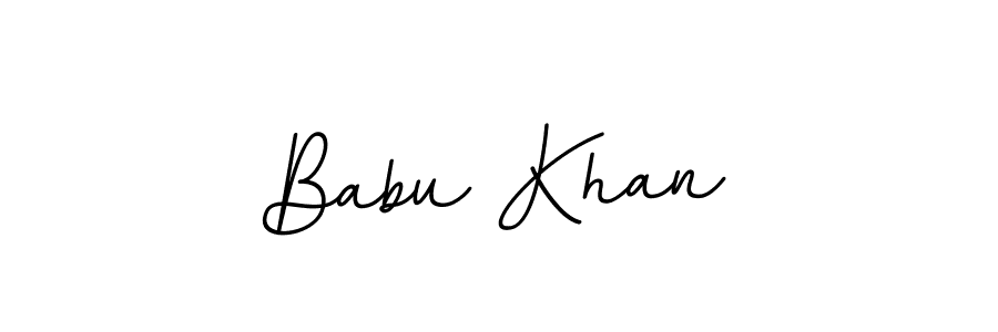 Make a beautiful signature design for name Babu Khan. With this signature (BallpointsItalic-DORy9) style, you can create a handwritten signature for free. Babu Khan signature style 11 images and pictures png