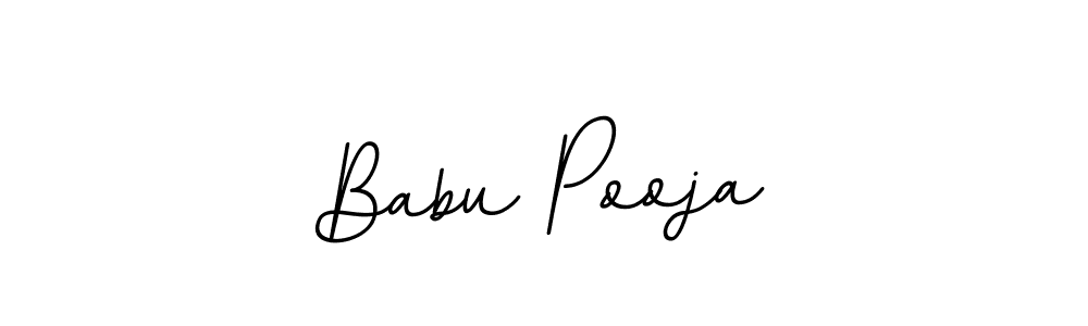You should practise on your own different ways (BallpointsItalic-DORy9) to write your name (Babu Pooja) in signature. don't let someone else do it for you. Babu Pooja signature style 11 images and pictures png
