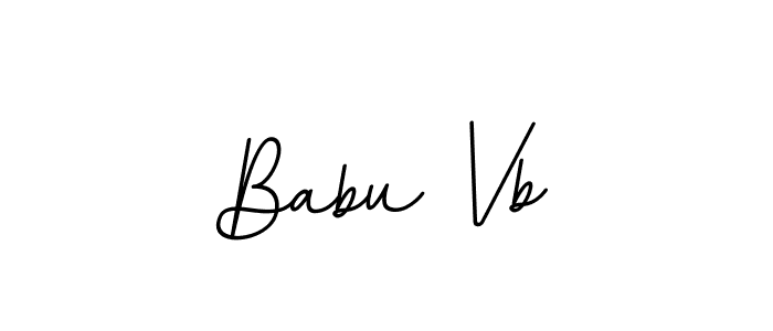 You should practise on your own different ways (BallpointsItalic-DORy9) to write your name (Babu Vb) in signature. don't let someone else do it for you. Babu Vb signature style 11 images and pictures png