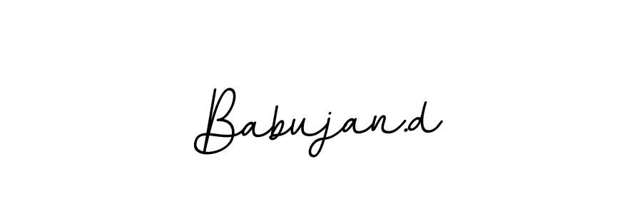 How to make Babujan.d name signature. Use BallpointsItalic-DORy9 style for creating short signs online. This is the latest handwritten sign. Babujan.d signature style 11 images and pictures png