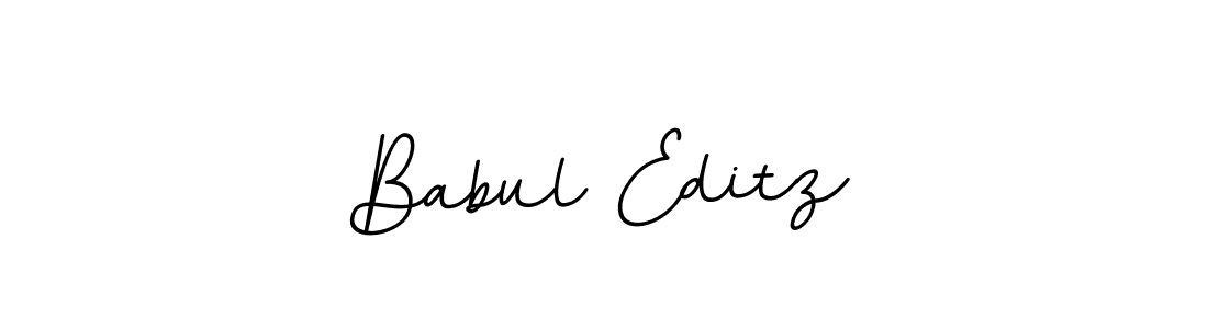 Design your own signature with our free online signature maker. With this signature software, you can create a handwritten (BallpointsItalic-DORy9) signature for name Babul Editz. Babul Editz signature style 11 images and pictures png