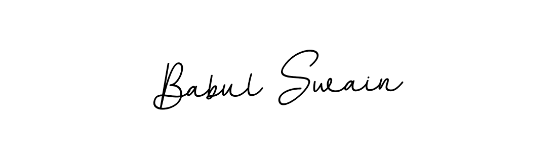The best way (BallpointsItalic-DORy9) to make a short signature is to pick only two or three words in your name. The name Babul Swain include a total of six letters. For converting this name. Babul Swain signature style 11 images and pictures png