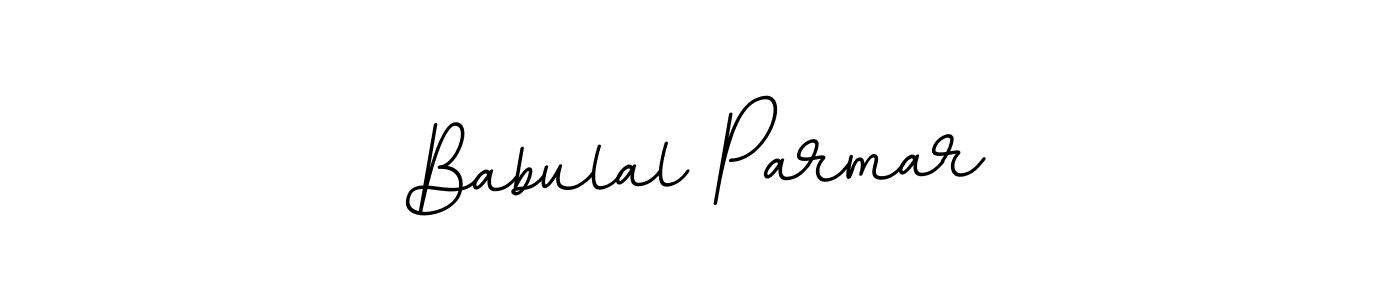 Use a signature maker to create a handwritten signature online. With this signature software, you can design (BallpointsItalic-DORy9) your own signature for name Babulal Parmar. Babulal Parmar signature style 11 images and pictures png