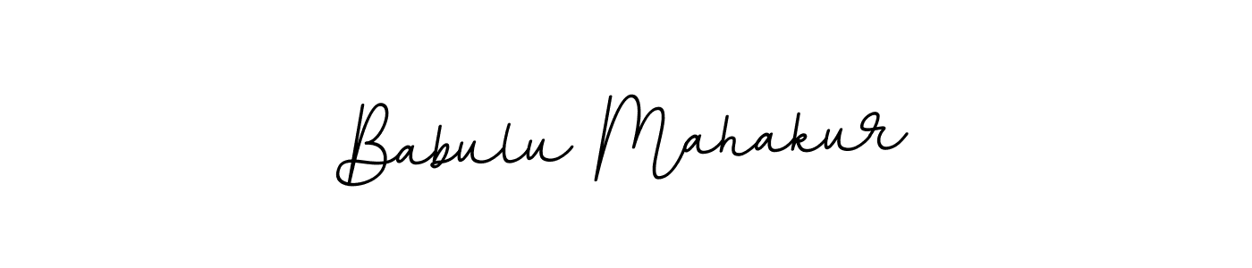 Make a beautiful signature design for name Babulu Mahakur. With this signature (BallpointsItalic-DORy9) style, you can create a handwritten signature for free. Babulu Mahakur signature style 11 images and pictures png