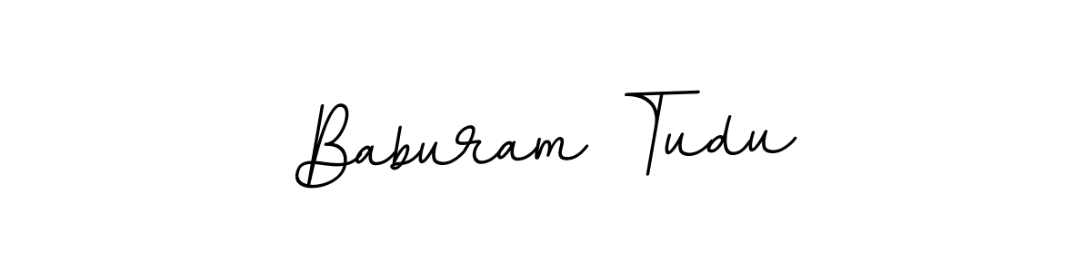 Use a signature maker to create a handwritten signature online. With this signature software, you can design (BallpointsItalic-DORy9) your own signature for name Baburam Tudu. Baburam Tudu signature style 11 images and pictures png