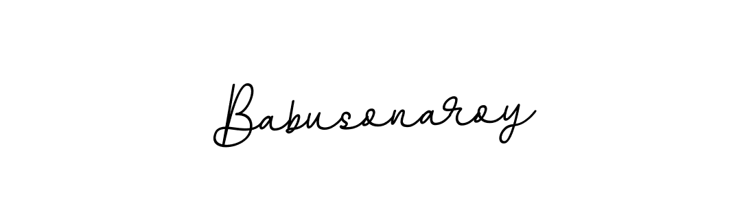 Create a beautiful signature design for name Babusonaroy. With this signature (BallpointsItalic-DORy9) fonts, you can make a handwritten signature for free. Babusonaroy signature style 11 images and pictures png