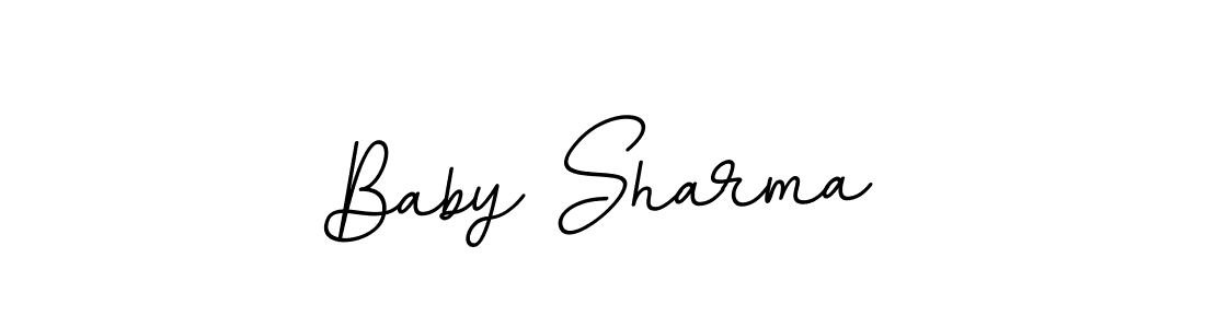 Create a beautiful signature design for name Baby Sharma. With this signature (BallpointsItalic-DORy9) fonts, you can make a handwritten signature for free. Baby Sharma signature style 11 images and pictures png