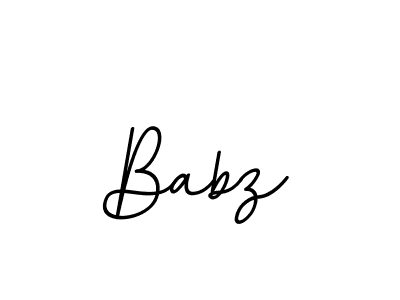 Create a beautiful signature design for name Babz. With this signature (BallpointsItalic-DORy9) fonts, you can make a handwritten signature for free. Babz signature style 11 images and pictures png