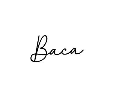 Use a signature maker to create a handwritten signature online. With this signature software, you can design (BallpointsItalic-DORy9) your own signature for name Baca. Baca signature style 11 images and pictures png