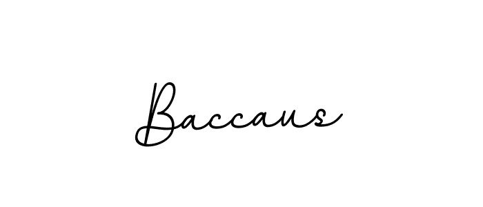 Use a signature maker to create a handwritten signature online. With this signature software, you can design (BallpointsItalic-DORy9) your own signature for name Baccaus. Baccaus signature style 11 images and pictures png