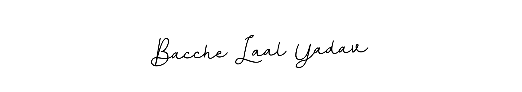 Bacche Laal Yadav stylish signature style. Best Handwritten Sign (BallpointsItalic-DORy9) for my name. Handwritten Signature Collection Ideas for my name Bacche Laal Yadav. Bacche Laal Yadav signature style 11 images and pictures png