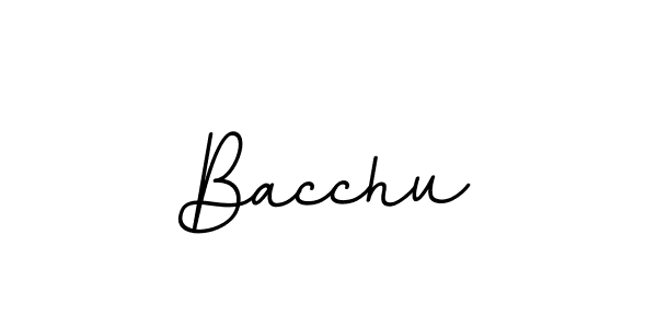 Create a beautiful signature design for name Bacchu. With this signature (BallpointsItalic-DORy9) fonts, you can make a handwritten signature for free. Bacchu signature style 11 images and pictures png