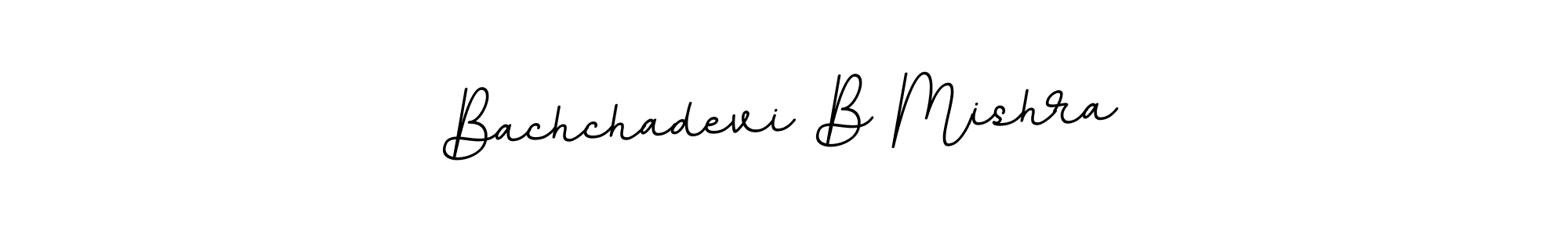 How to make Bachchadevi B Mishra name signature. Use BallpointsItalic-DORy9 style for creating short signs online. This is the latest handwritten sign. Bachchadevi B Mishra signature style 11 images and pictures png