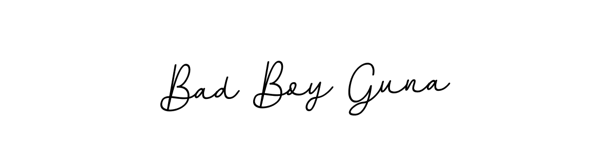 This is the best signature style for the Bad Boy Guna name. Also you like these signature font (BallpointsItalic-DORy9). Mix name signature. Bad Boy Guna signature style 11 images and pictures png