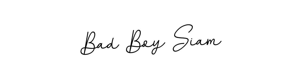 Similarly BallpointsItalic-DORy9 is the best handwritten signature design. Signature creator online .You can use it as an online autograph creator for name Bad Boy Siam. Bad Boy Siam signature style 11 images and pictures png