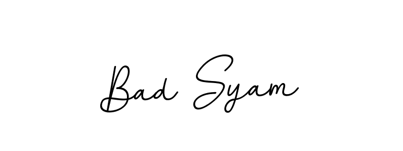 Create a beautiful signature design for name Bad Syam. With this signature (BallpointsItalic-DORy9) fonts, you can make a handwritten signature for free. Bad Syam signature style 11 images and pictures png