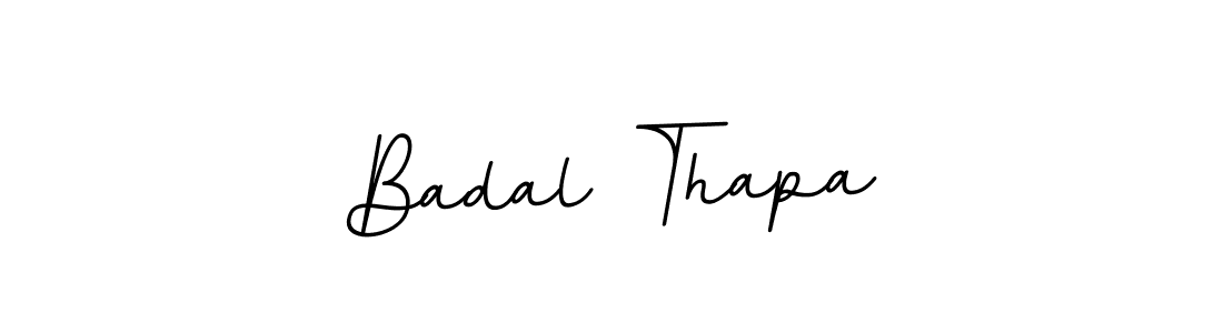 Badal Thapa stylish signature style. Best Handwritten Sign (BallpointsItalic-DORy9) for my name. Handwritten Signature Collection Ideas for my name Badal Thapa. Badal Thapa signature style 11 images and pictures png