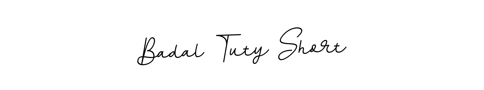 Design your own signature with our free online signature maker. With this signature software, you can create a handwritten (BallpointsItalic-DORy9) signature for name Badal Tuty Short. Badal Tuty Short signature style 11 images and pictures png