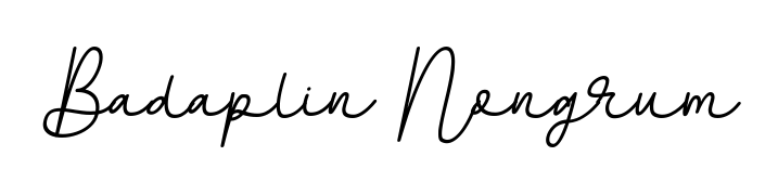 Check out images of Autograph of Badaplin Nongrum name. Actor Badaplin Nongrum Signature Style. BallpointsItalic-DORy9 is a professional sign style online. Badaplin Nongrum signature style 11 images and pictures png