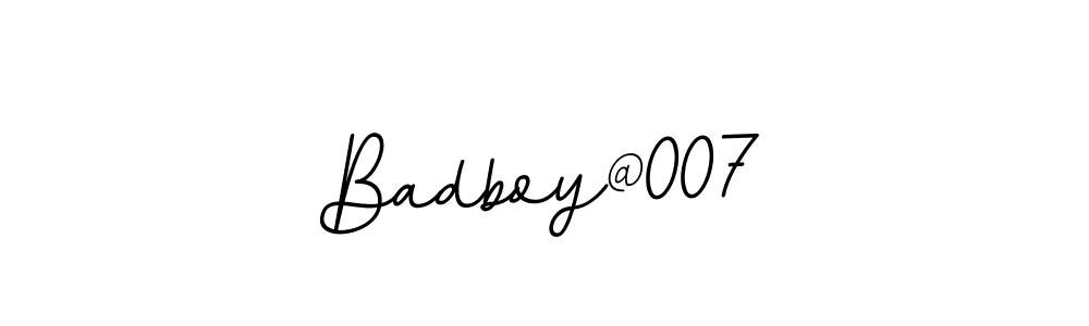 Similarly BallpointsItalic-DORy9 is the best handwritten signature design. Signature creator online .You can use it as an online autograph creator for name Badboy@007. Badboy@007 signature style 11 images and pictures png