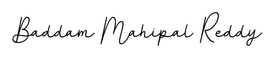 Get inspired by this graceful BallpointsItalic-DORy9 signature style for name Baddam Mahipal Reddy. Smooth loops and balanced proportions for everyday use. Baddam Mahipal Reddy signature style 11 images and pictures png
